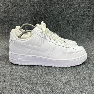 Nike Air Force 1 '07 Shoes Men's Size 12 Triple White Leather Retro Low Athletic
